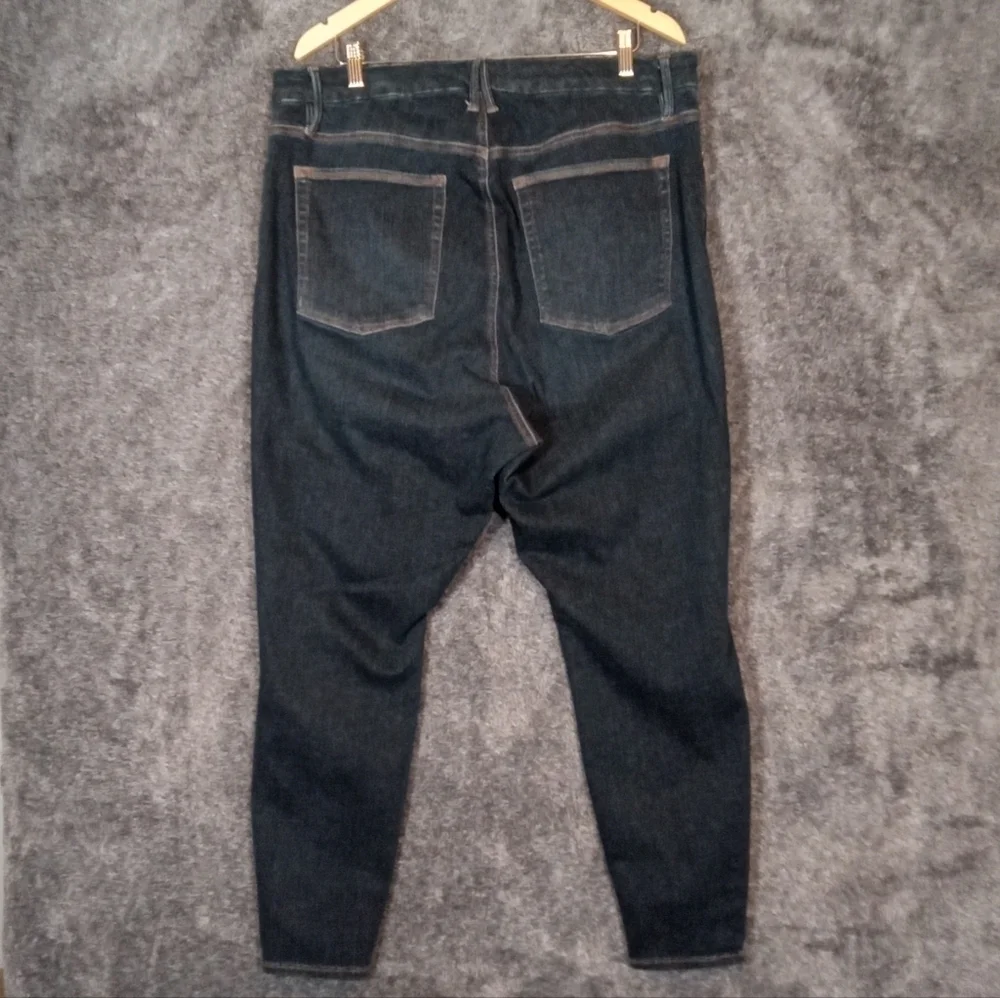 Good American good legs distressed dark blue skinny women's 20-26